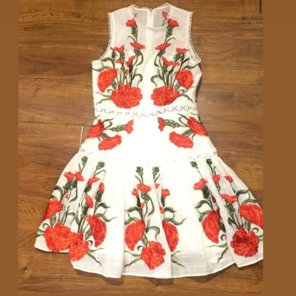 Alexis Embroidered Sabella Dress, Sz US 0/2 (XS)